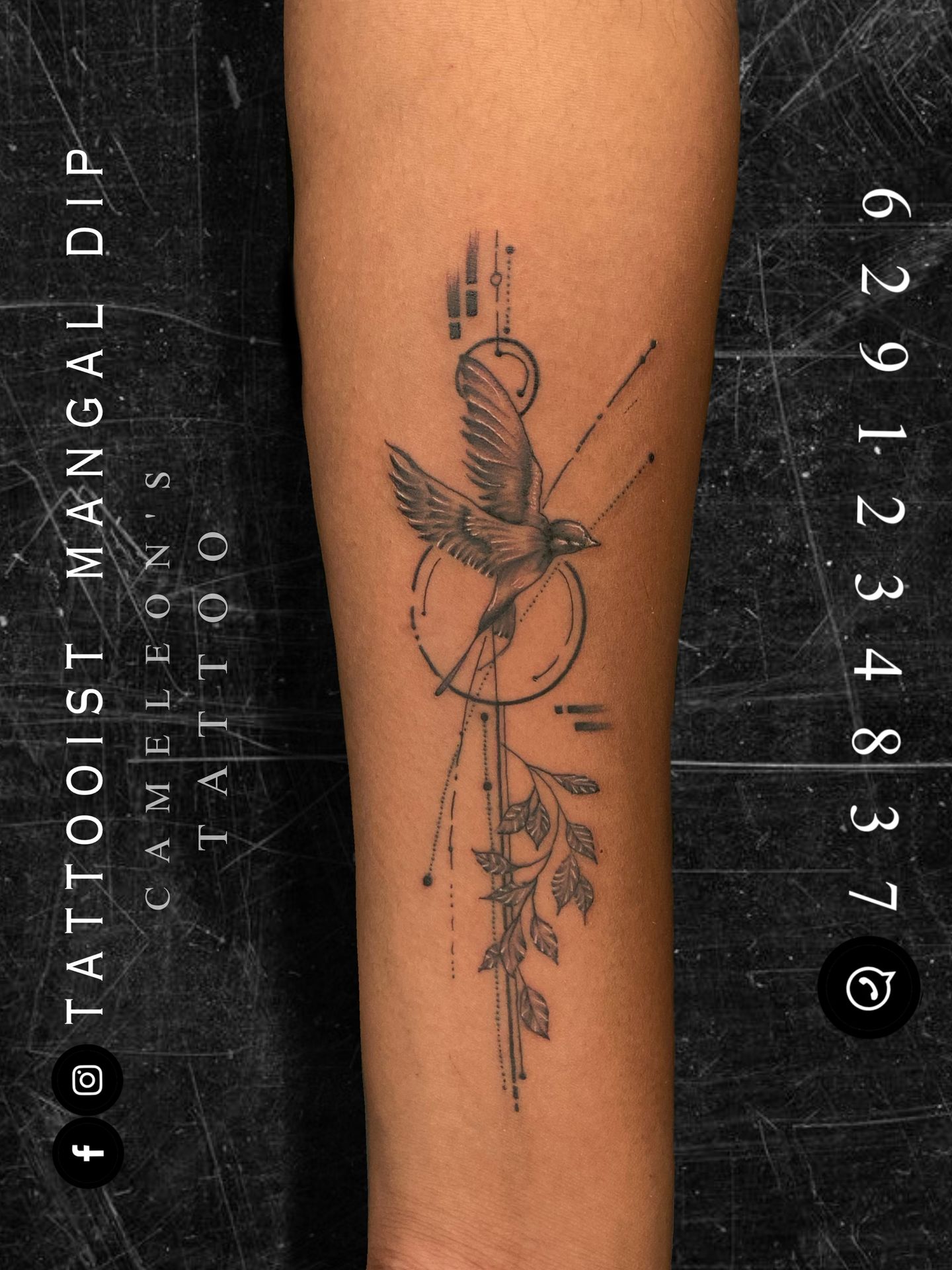 Bird tattoos commonly symbolize freedom, hope, and independence